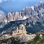 Looking across to the Cinque Torri from near the Lagazuoi Hut.